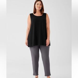 Eileen Fisher charcoal tencel pants